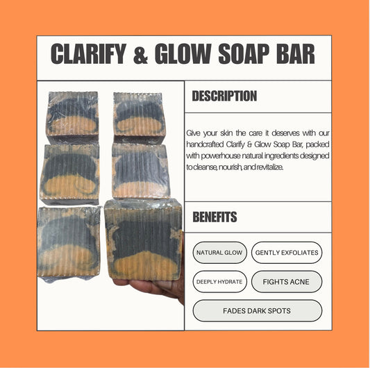 African Black Soap, Turmeric, Charcoal & coffee Glow bar